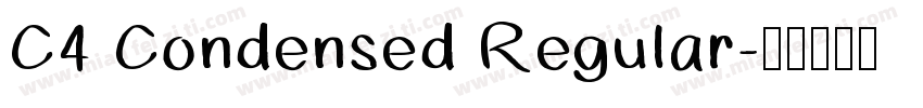 C4 Condensed Regular字体转换